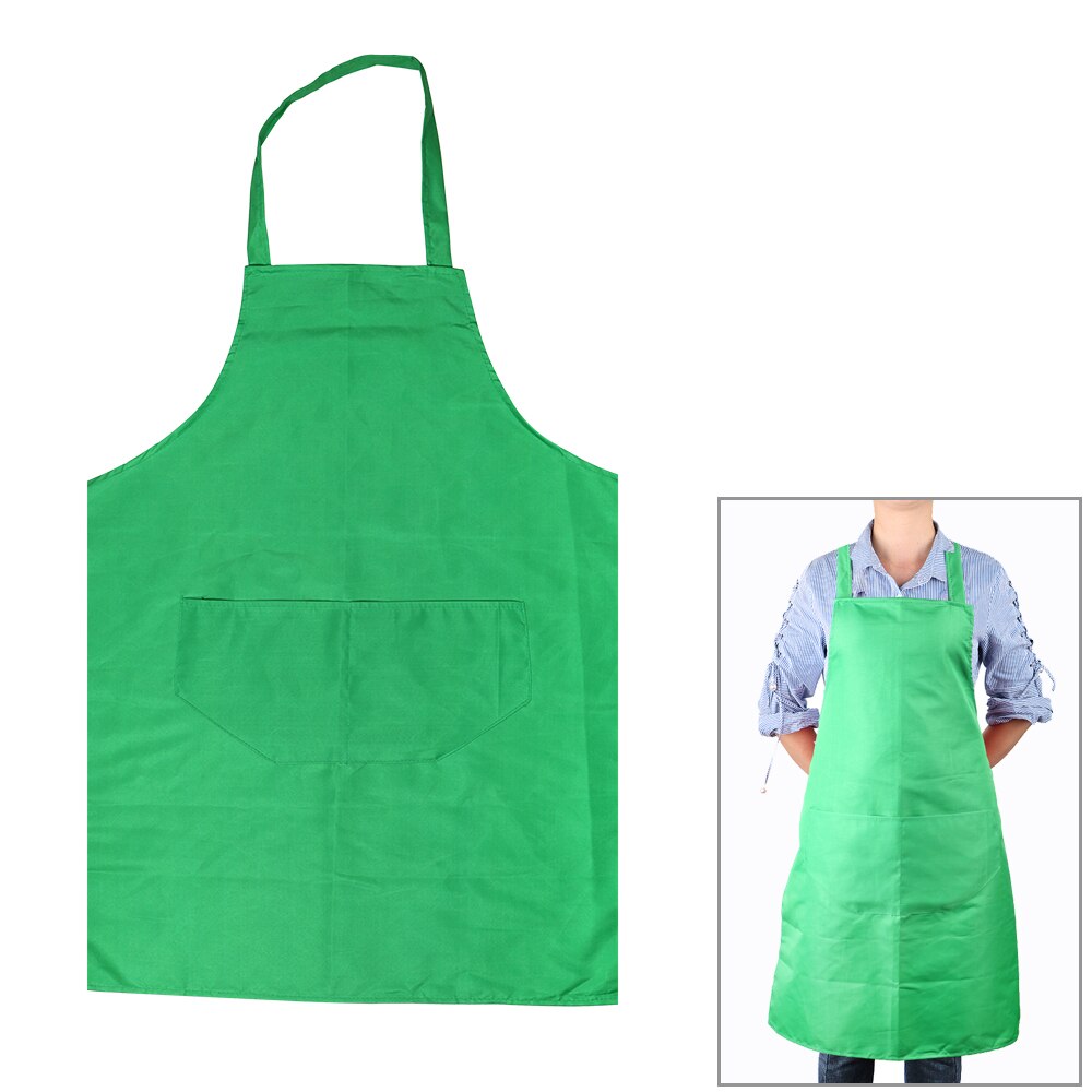 HILIFE Keukenschort Household Cleaning Tools Koken Accessoires Voor Thuis Restaurant Pure Kleur Overgooier Bakken Jurk: Groen