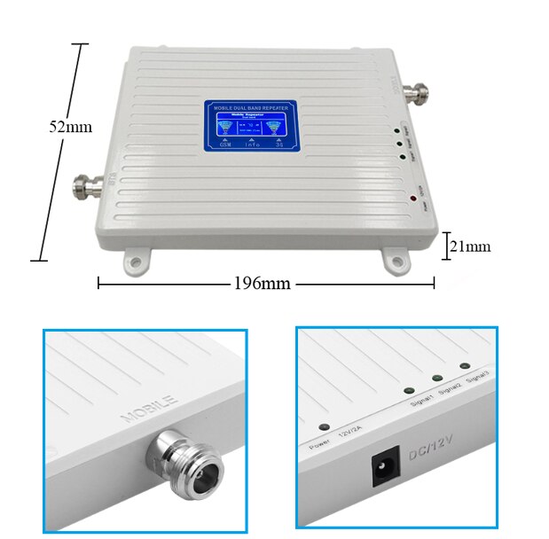 Gsm Repeater 2G 3G 4G Cellulaire Signaal Versterker Dual Band 900 1800 En 900 2100 Gsm 3G Lte Mobiele Telefoon Signaal Repeater