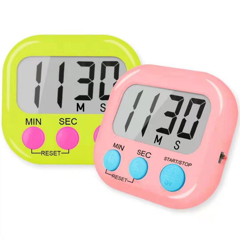 LED-Zähler, manuell, elektronischer Countdown, Sport, magnetisch, digitaler Timer, Küche, Kochen, Dusche, Studie, Stoppuhr, Display, Wecker