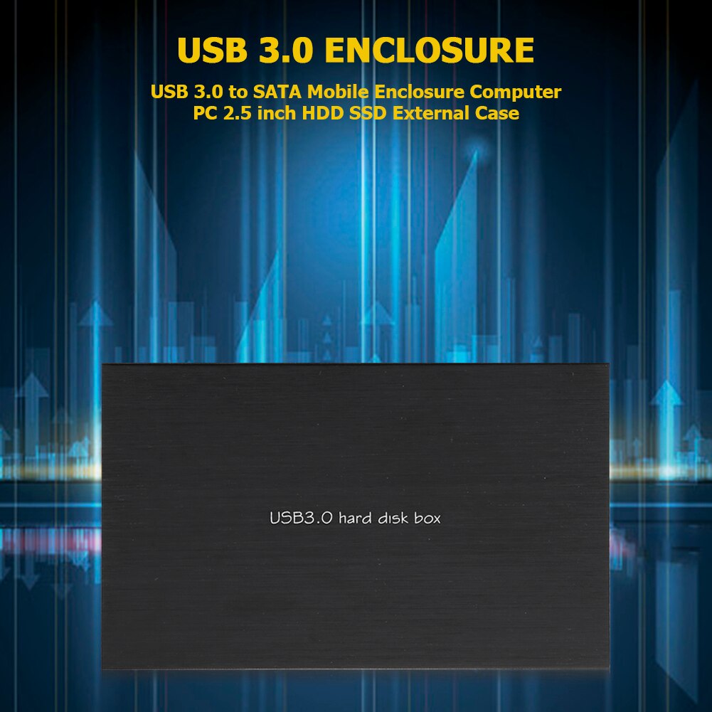 External Case Box Enclosure HDD SSD Household Computer USB 3.0 to 2.5 inch SATA Safety Parts for Desktop Laptop