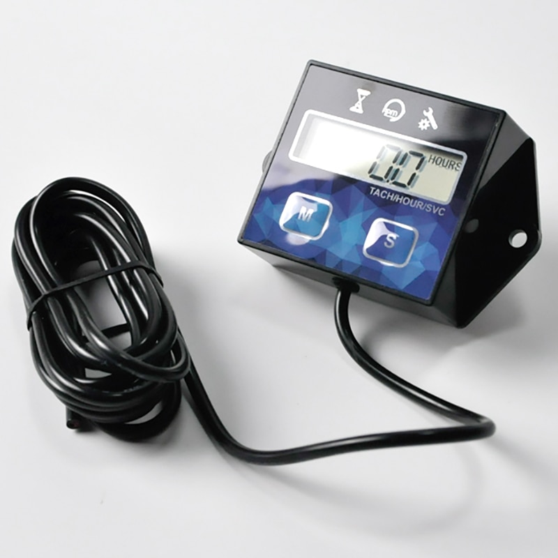 Self Powered Engine Digital Maintenance Tachometer Hour Meter For Lawn Mower Generator Dirtbike Motorcycle Outboard Marine Param