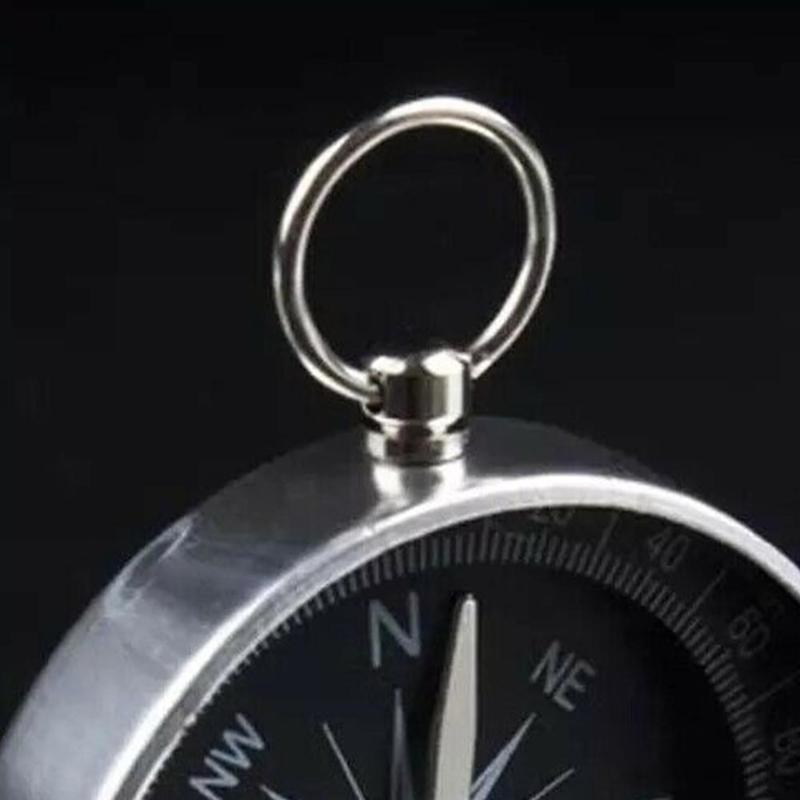Black Portable Aluminum Lightweight Emergency Compass Compass Navigation G44-2 Tool Wild Compass Outdoor Tool Survival U8T0