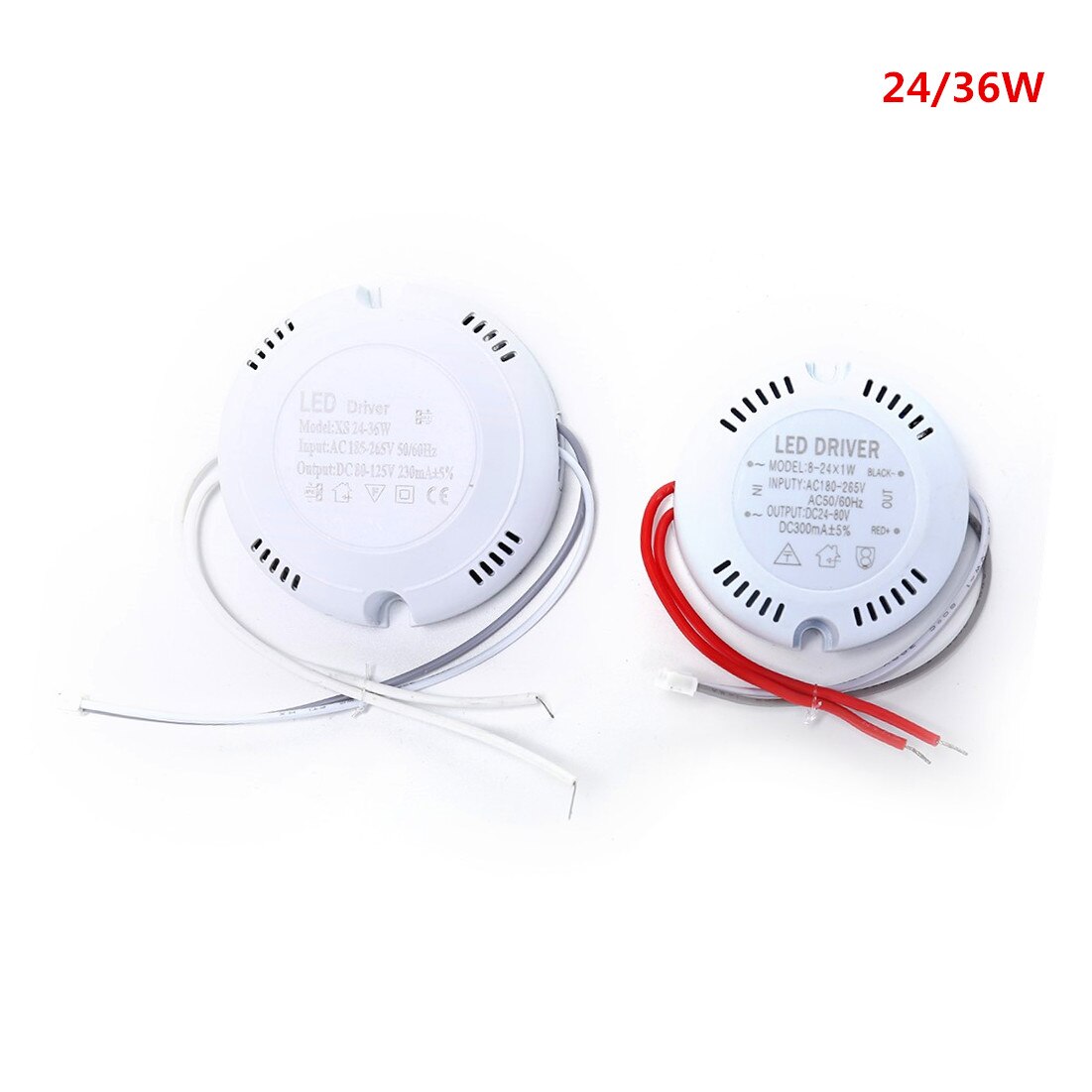 1Pcs 24W 36w LED Driver Ceiling Driver 220v Round Driver Lighting Transform For LED Downlights Lights