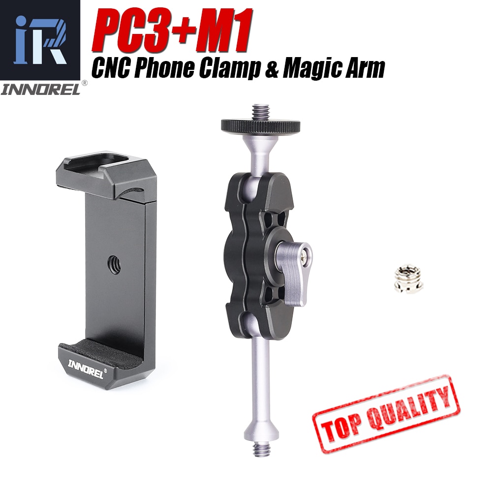 Aluminium Magic Arm En Universele Telefoon Klem Adapter Clip Mount Voor Telefoon Camera Statief Externe Schieten Apparatuur