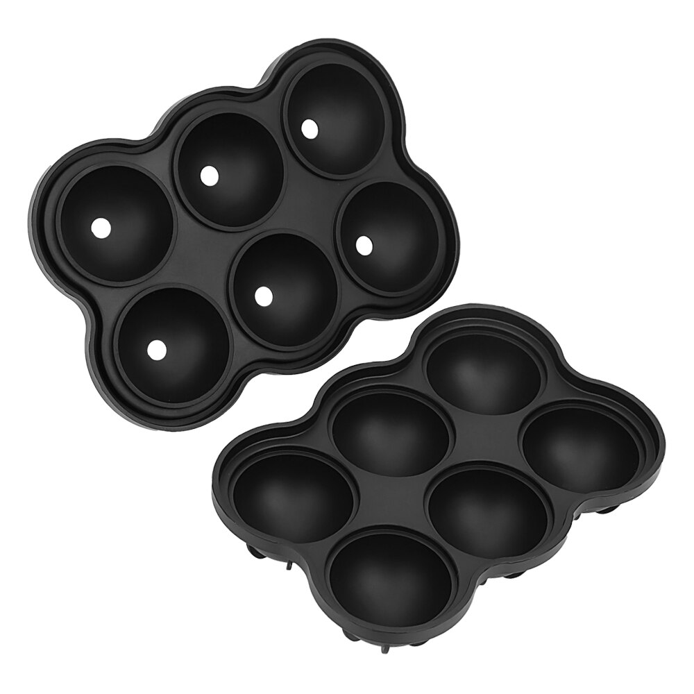 Large Ice Cube Maker Silicone Mold 6 Cell Big Sphere Ice Cube Whiskey Ice Wine Tray Bar Ball Accessories Cocktail Party