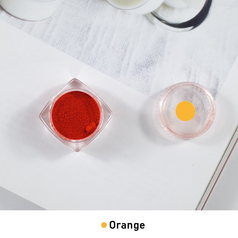 1g diy stearinlysfremstilling af voksfarvestoffer maling stearinfarvestoffer maling til soja vokslys oliefarve farvestoffer farvestoflysfremstilling af lys pigmenter: Orange