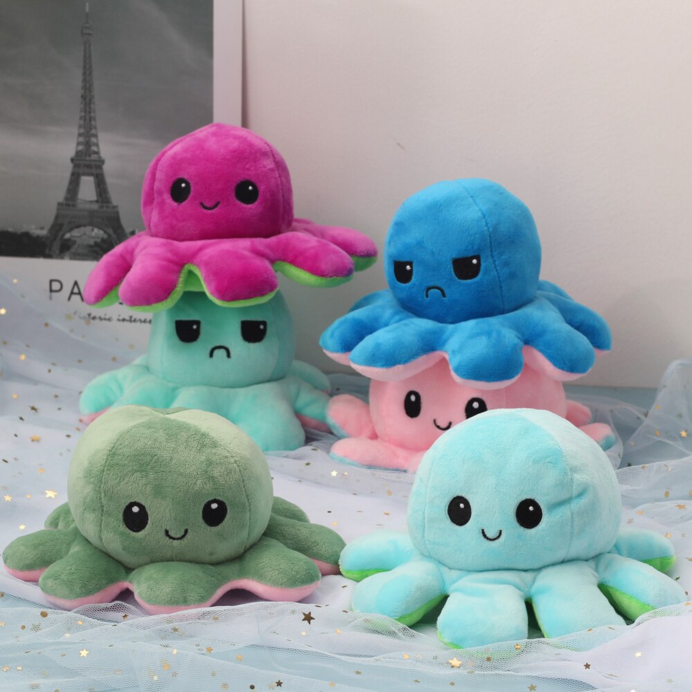 Reversible Large Cartoon Plush Pillow Super Soft Cushion Lovey Smile Plush Toys For Children Baby Kids Girl