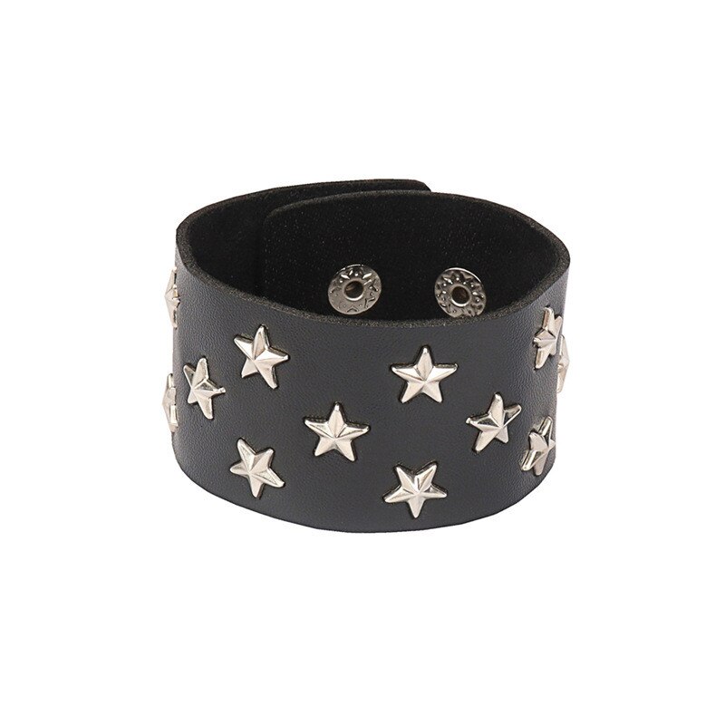 Único apontado pulseira linha rebite punk gótico rock unissex pulseiras para mulheres pulseiras moda jóias manguito pulseira: 5