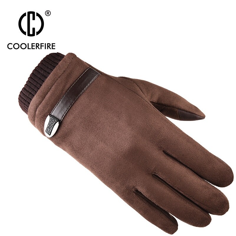 Heren handschoenen, suède leer, zwart grijs, halve vinger, elastische handschoenen, outdoor fietshandschoenen, winter warme handschoenen, 033 stuks