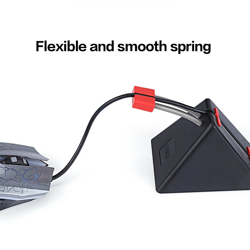 Support de cordon de souris attache de cordon organisateur de câble de fil souris de jeu Flexible fixateur de ligne de tondeuse finale pour souris souris filaire