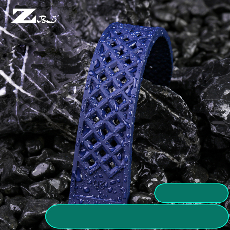 Fuerman Rubber watch strap 20mm 22mm Quick Diving Waterproof Bracelet FKM Fluorine Rubber for s-eiko Ti-ssot