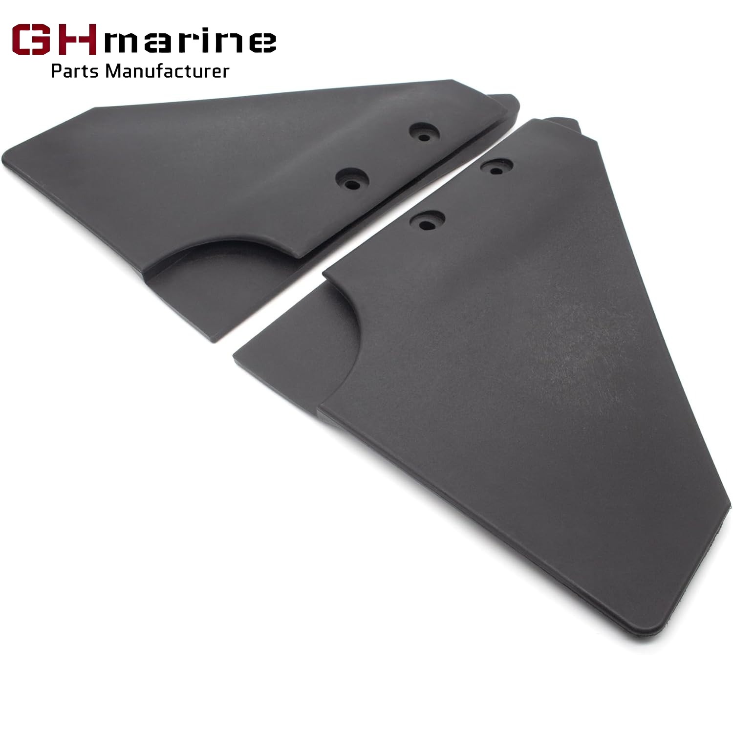 Boat Hydrofoil Stabilizer for Marine 5 - 150 HP Outboard and Sterndrive Motors Made of PA66 Plastic Black
