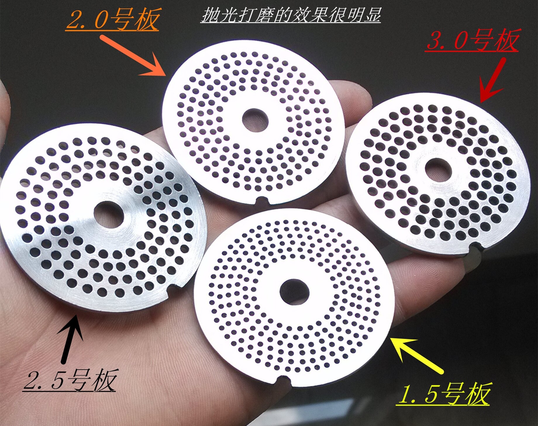 Pet Manual Feed Processing Machine Bird Cat Dog Hamster Food Making Machine Stainless Steel Pet Feeders Parrot Fish Granulator: slice 1pcs / 1.5 mm