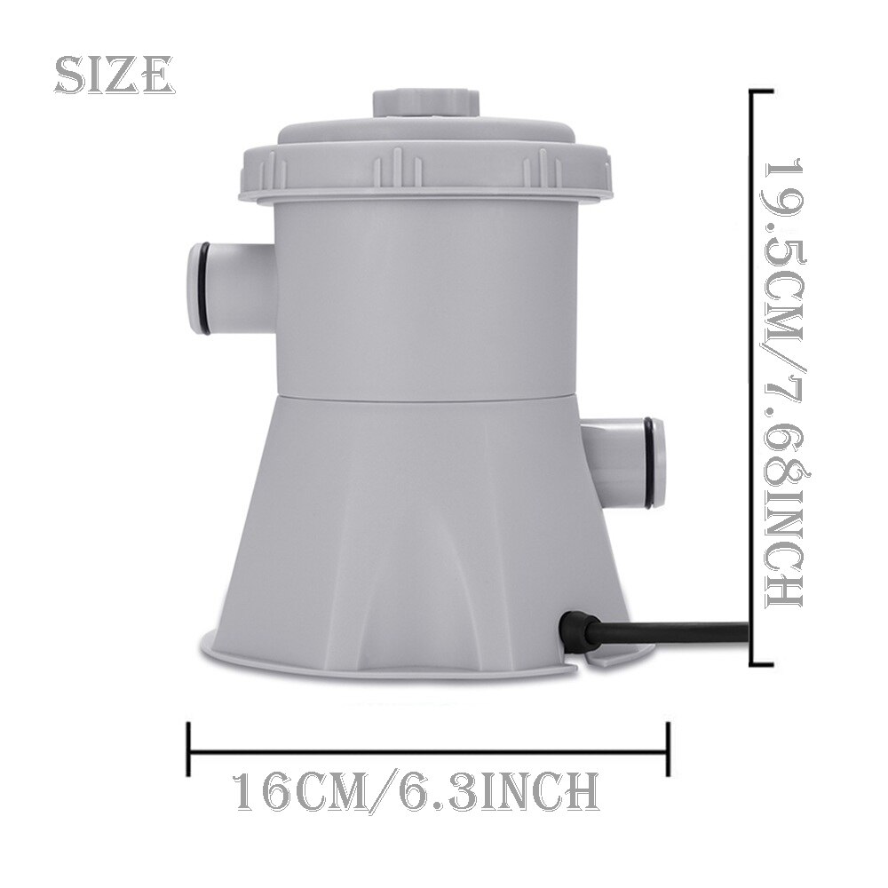 Pool Filter Pump Electric Swimming Pool Filter Pump Durable Reusable Swimming Pool Filter Water Purifier EU UK US Filter Kits