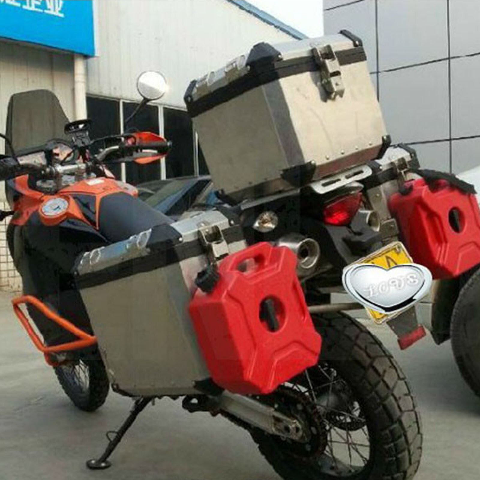 Red 5L Fuel Tanks With Lock Plastic Petrol Cans Barrels Can Motorcycle Jerry Can Gasoline Spare Petrol Oil Container