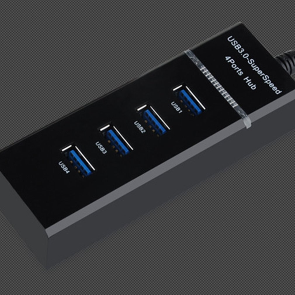 USB Hub 3.0 USB Splitter Multi USB 3.0 Hub Multiple 4 Port Hub Splitters Use Power Adapter Computer Accessories Hub for PC --