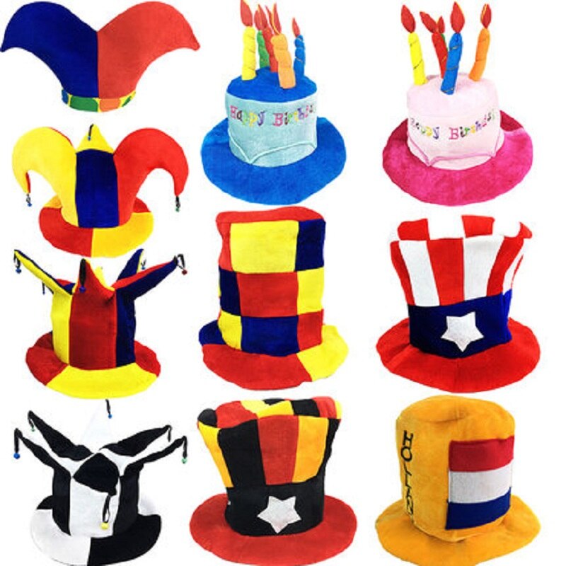 Halloween bursdag karneval fest hodeplagg klovn lue sminke ball fotball øl fest polygonal cap flagg lue