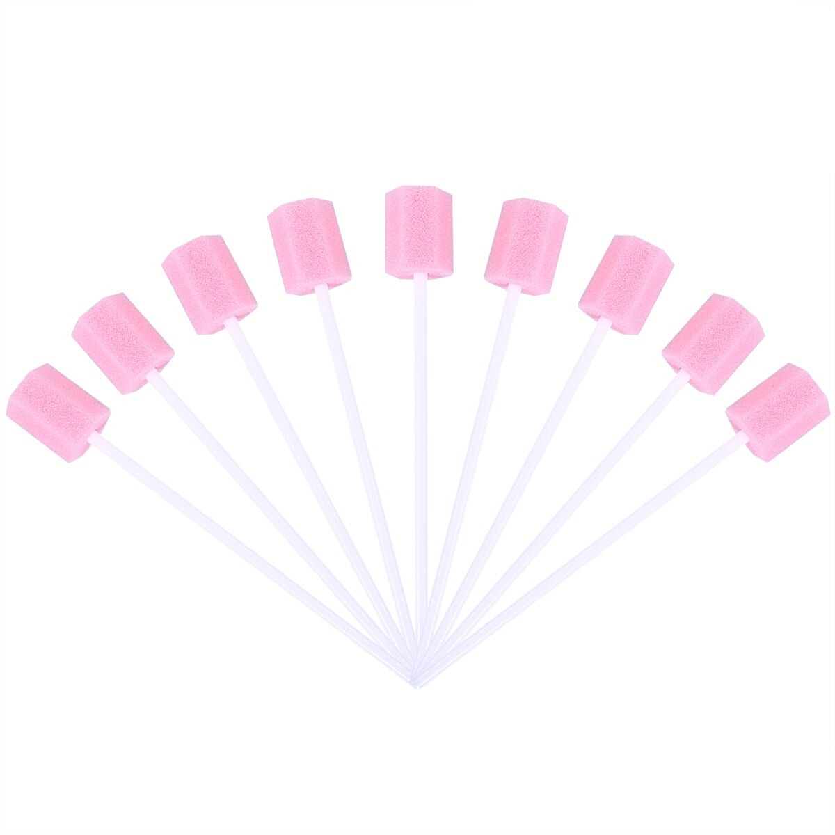 100PCS Disposable Portable Mouth Sponge Swabs for Tooth Cleaning