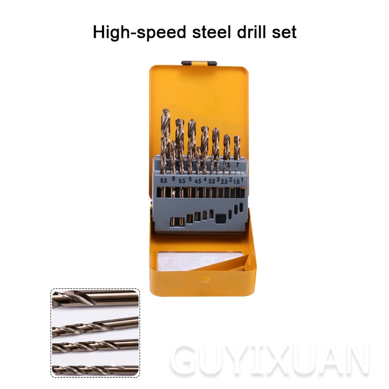 Cobalt twist drill set Stainless steel with straight handle Drill bit Industrial drill set tool