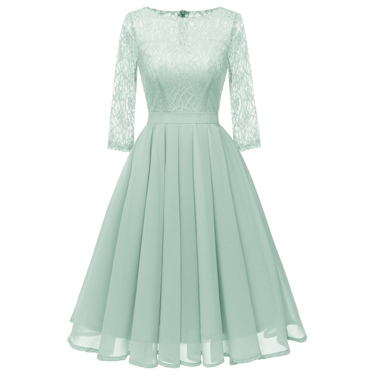 Jul veckade chiffong lila spets kvinnor klänningar kväll fest fantastisk klänning höst vintage vestidos