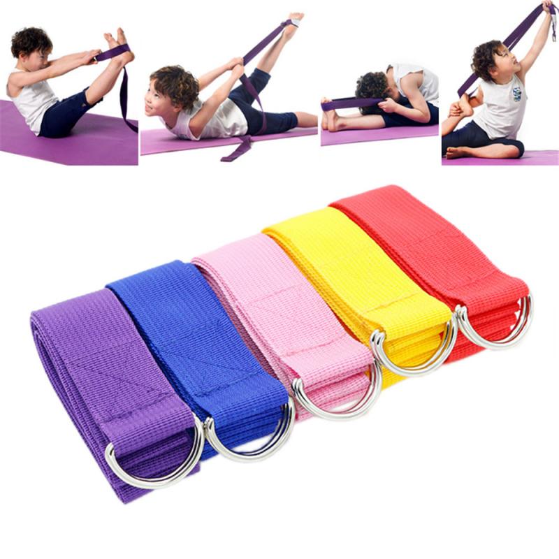 Fitness Yoga cinturón deporte ejercicio ajustable d-ring cinturones cintura pierna gimnasio stretch cinturón yoga pared cordón yoga estiramiento