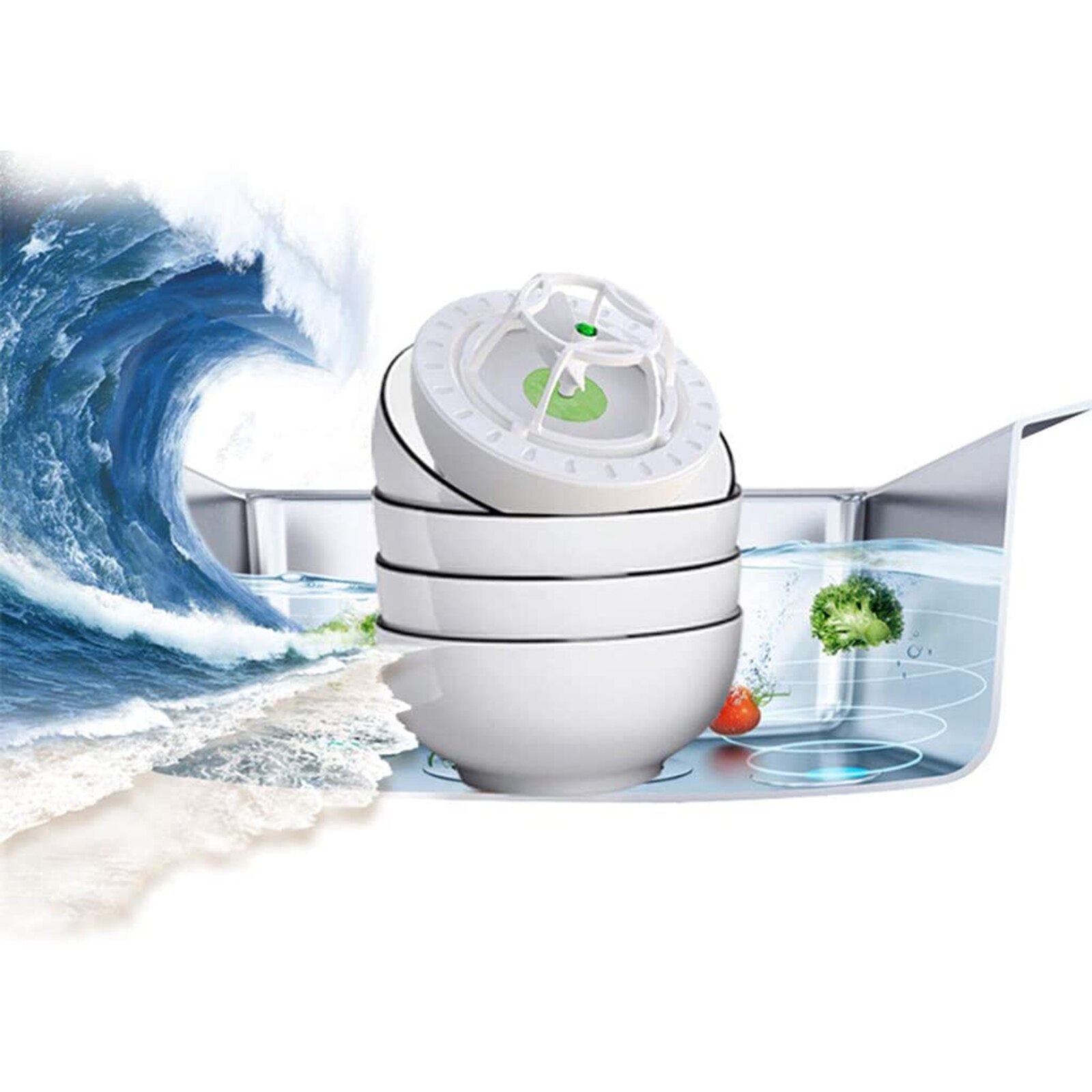 Mini Vaatwassers Multifunctionele Draagbare Lui Vaatwasser Kleine Kunstmatige Wave Draagbare Vaatwasser