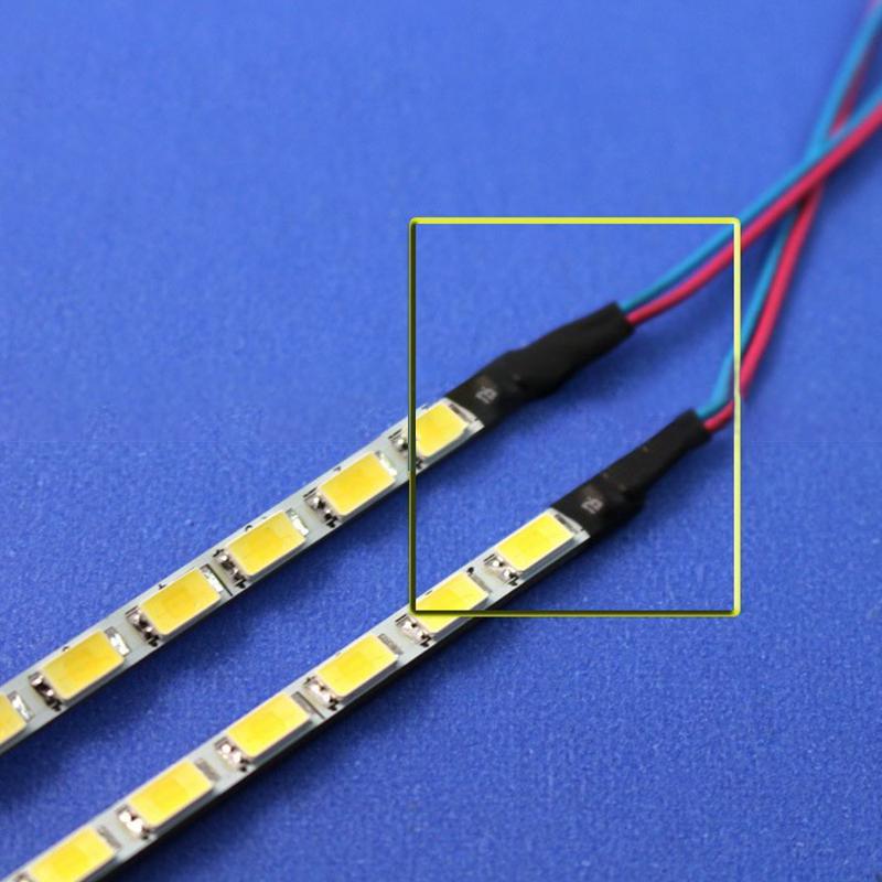 EastVita 22 inch Wide LED Backlight Lamps Update Kit Adjustable LED Light for LCD Monitor 2 LED Strips r60