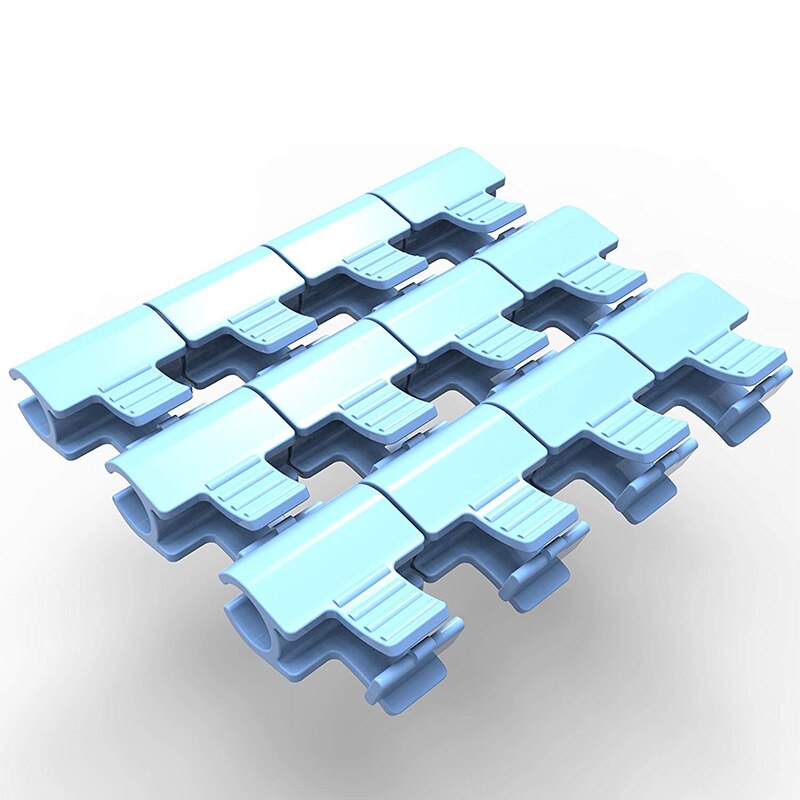 Klemmen voor kasfolie rij afdekking net hoepelklemmen vorstdeken voor 16mm/0.62 inch plantenstokken ((12 stuks)