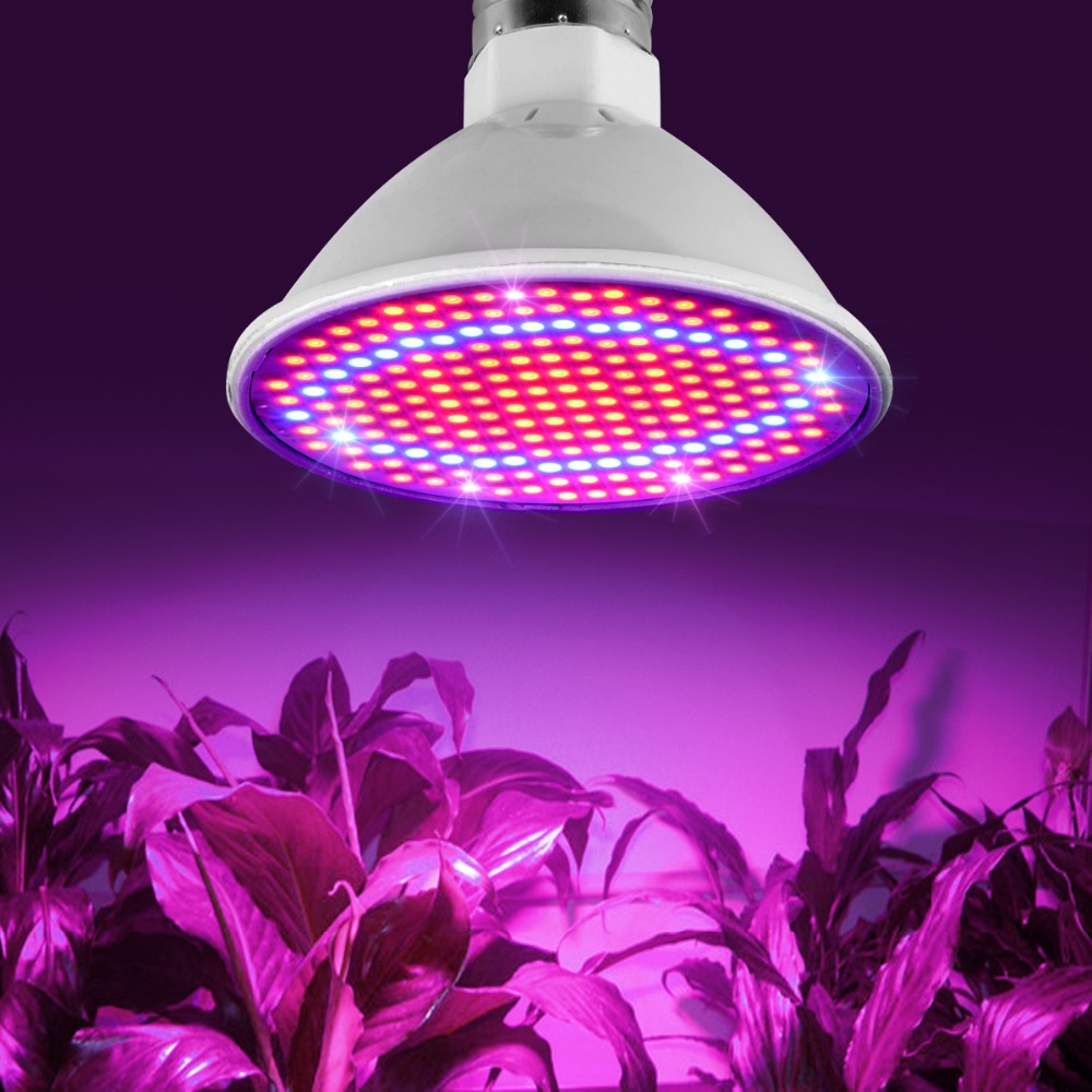 Full spectrum LED Grow Light Bulbs 60 126 200 LED Lamp for Seeds hydro Flower Greenhouse Veg Indoor garden hydroponics E27 220V