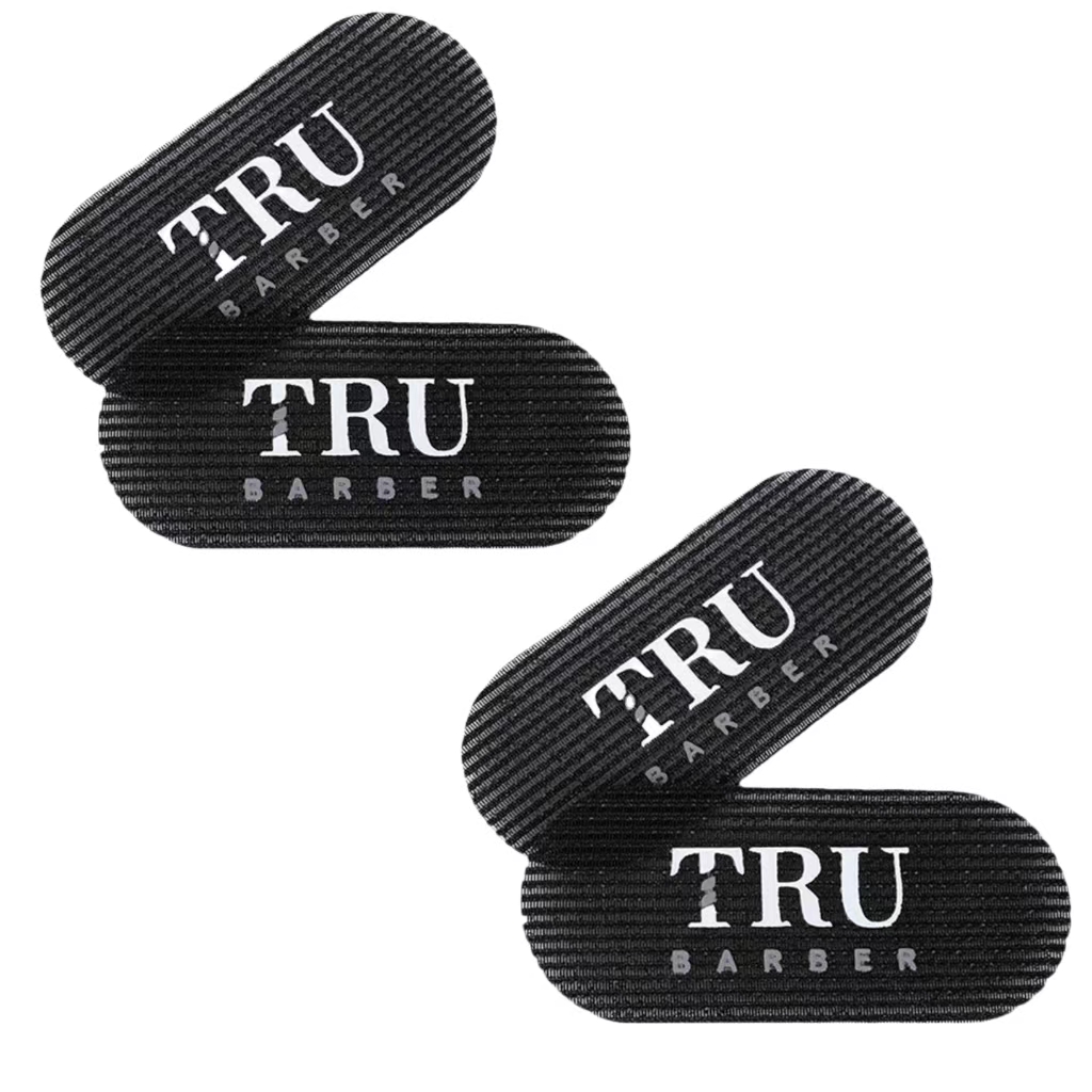 2/4 Uds. Pegatina de estilismo para cabeza de aceite de peluquería, pegatinas para el cabello con gradiente tallado de Velcro, accesorios para peluquero y salón: Marfíl