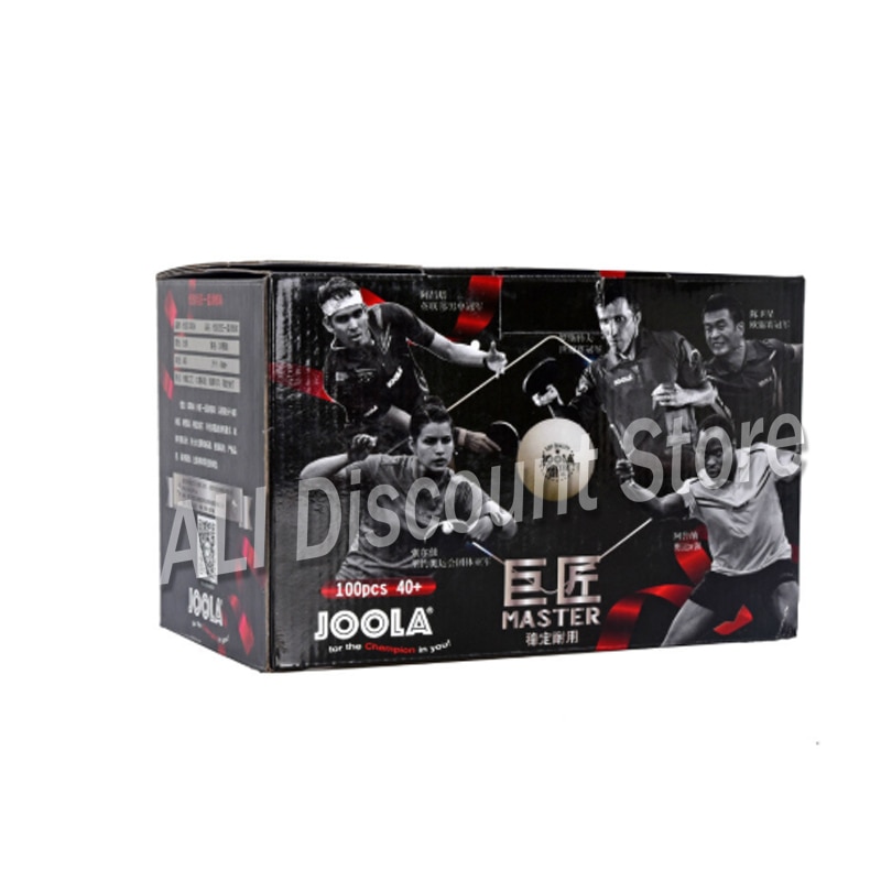 Joola great master abs 40+  bordtennis 100 st bollar sömt material plast poly pingis bollar för träning