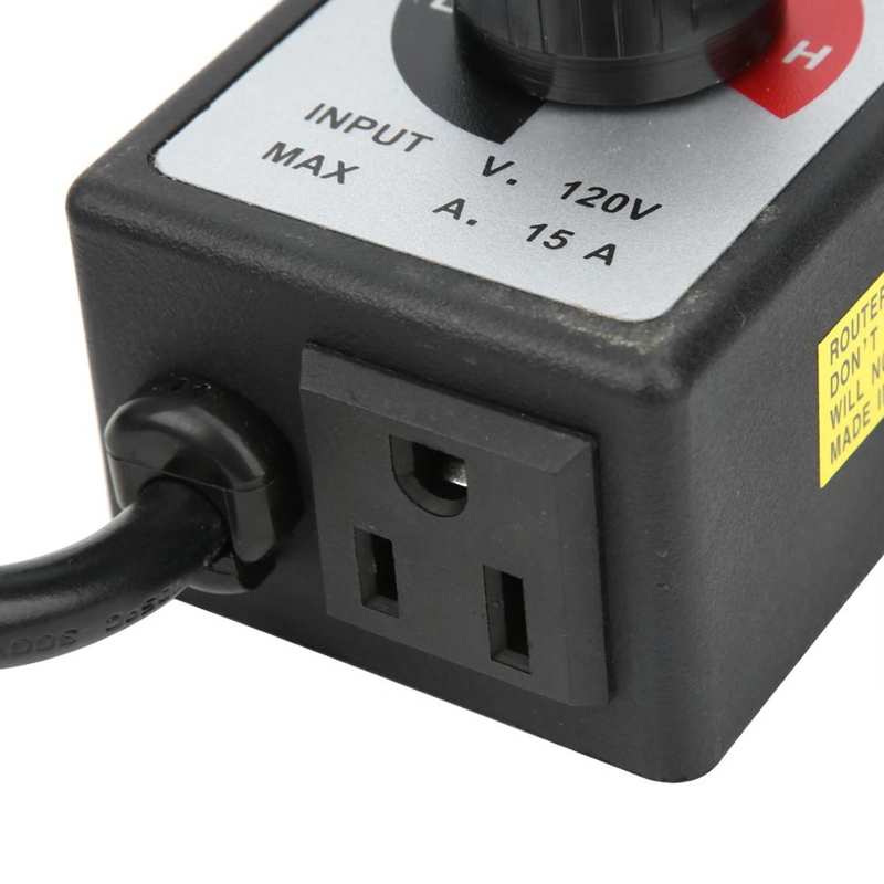 Fan Speed Controller Variable Adjuster Electronic 120V 1500W 15A US Plug 2 Meter Cord Electronic Speed Controller