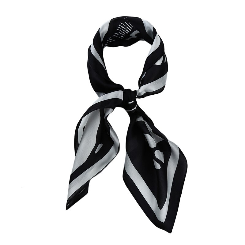 Frauen Schal Luxus Katze Drucken Hijab Reiner Seide Schal Schals Foulard Quadratischen Kopf Schals wickelt NEUE