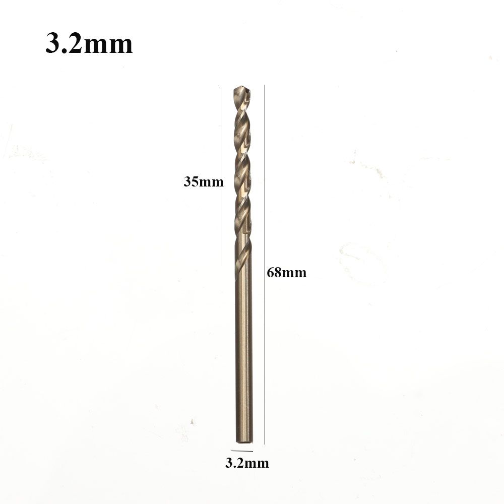 10-85Mm Cobalt Twist Boor Hss M35 Metalen Boor Voor Rvs Hout Metaal Boren Gat cutter Thuis Gereedschap: 3.2mm
