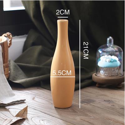 small fresh ceramic vase, European-style ceramic crafts, home office desktop decoration ,: style 3