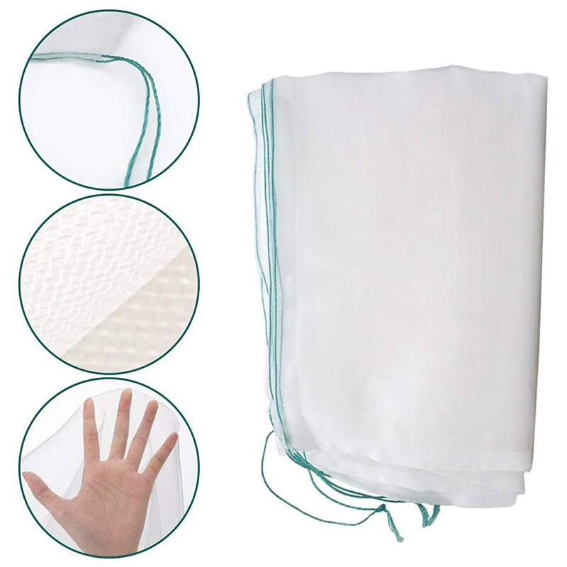 4 Packs of Garden Plant Protection Nets with Rope, Tomato Protective Cover Garden Plant Isolation Bags for Vegetable