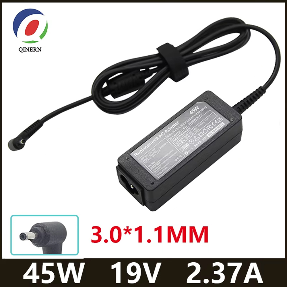 19V 2.37A 45W 3.0*1.1MM Laptop Adapter Charger For Acer Aspire S7 391 V3-371 Switch12 PA-1450-26 A13-045N2A 547H Chromebook 11