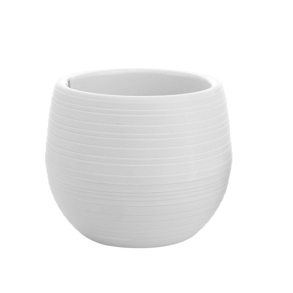 Mini Colourful Round Plastic Plant Flower Pots Home Office Decor Planter Decorative Crafts In The Bedroom Living Room Decoration: F