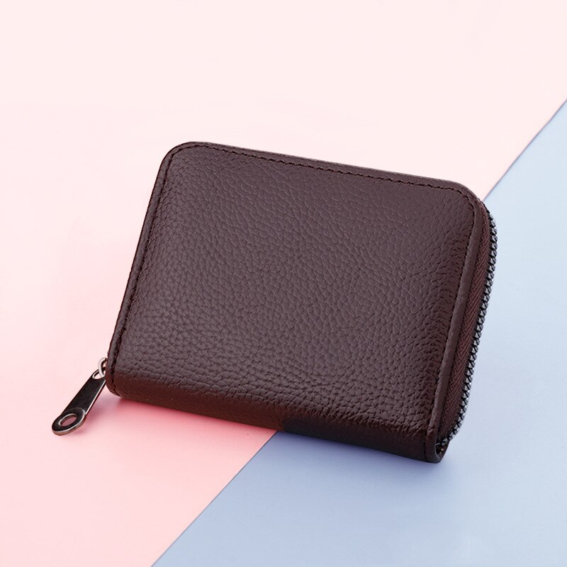 20 Bits Credit Card Holder Wallet Driver's Lisence Cover For Car Documents Multi Pockets Business Card Holder Card Wallet Case: Auburn