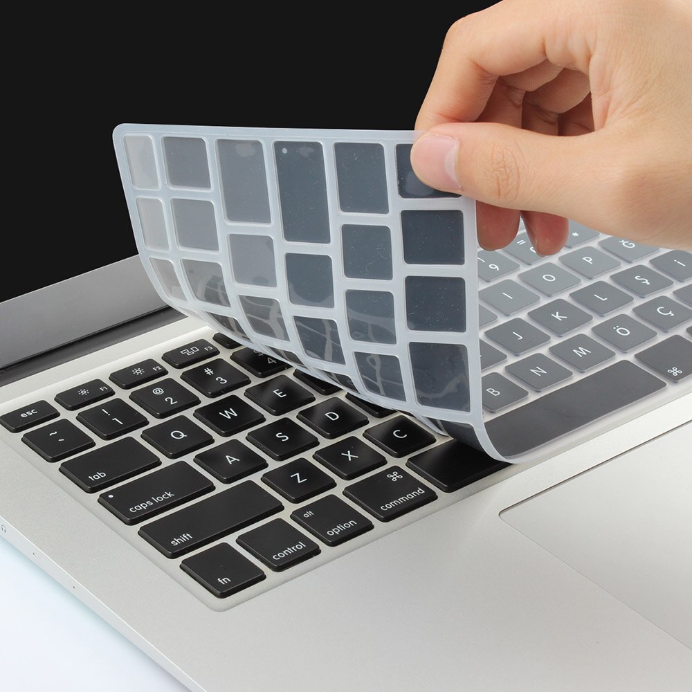 Eu/dk engelsk tastatur farve engelsk bogstavtastatur cover hudbeskytter til apple macbook air pro retina 13 15 17 til mac air