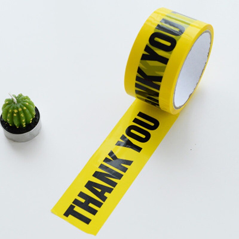 4.8 Cm X 25 M Barricades Lint Gevaar Tape Veiligheid Voorzichtigheid Tape Waarschuwing Tape PUO88: THANK YOU