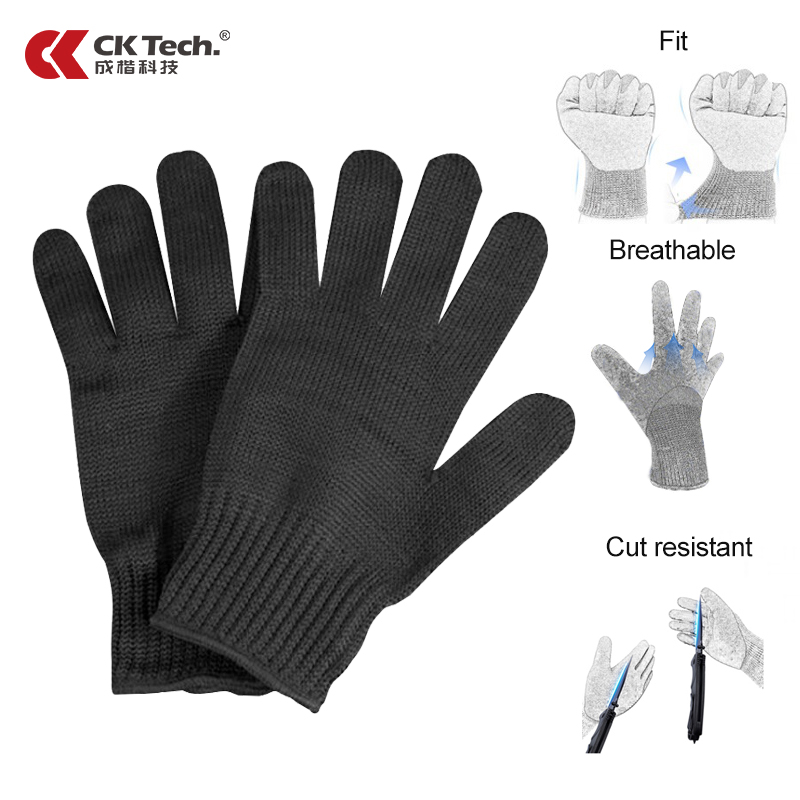 Ck Tech. Rvs Handschoenen Cut Niveau 5 Anti-Cut Hand Bescherming Veiligheid Slager Anti-Snijden Veiligheid Hand Handschoenen