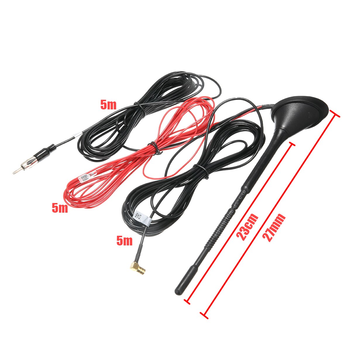 1set Top Dak Mount AM FM Radio Antenne Antenne Base Kit Actieve Versterkte DAB + FM Radio Auto Antenne antenne Mast