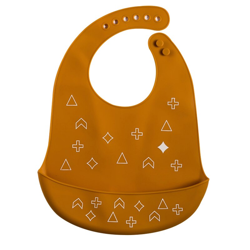 Baby Bib Cartoon Dier Siliconen Slabbetjes Speeksel Handdoek Peuter Jongens Meisjes Verstelbare Schorten Kinderen Burp Kleding: yellow