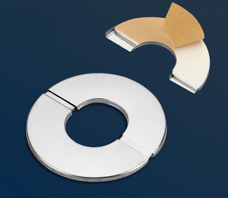 Faucet Stainless Steel Decorative Cover Split Stainless Steel Mixing Round Ugly Smoke Pipe Air Conditioning Hole Cover