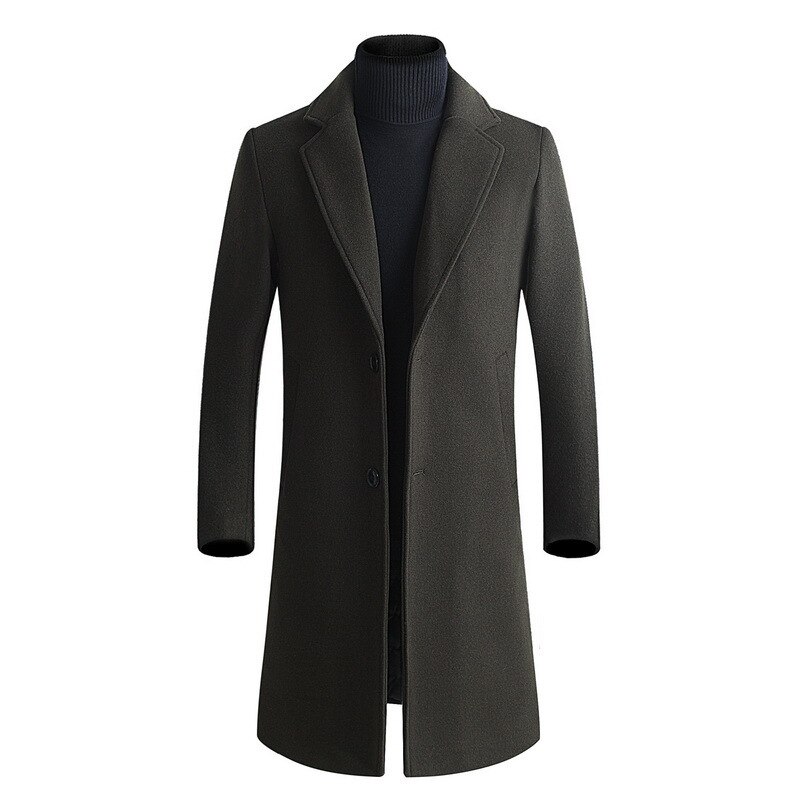 BOLUBAO Men Thickening Wool Coat Winter Mens Slim Fit Warm Outerwear Men's Casual Wool Coats