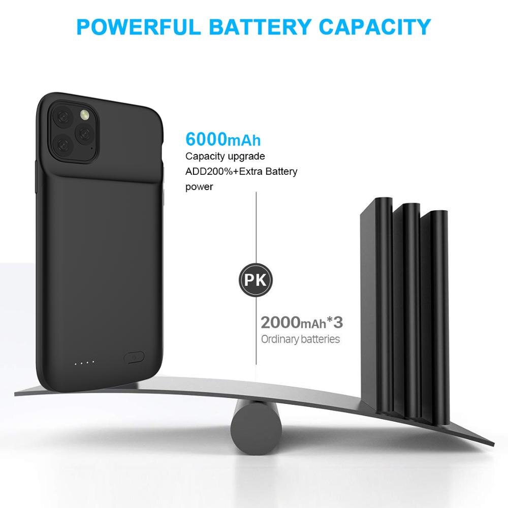 Battery Charger Case 5000mAh For iPhone 11 11 Pro 11 Pro Max Case For iPhone Xr X Xs Max 6 6s 7 8 Plus Power Bank Battery Case