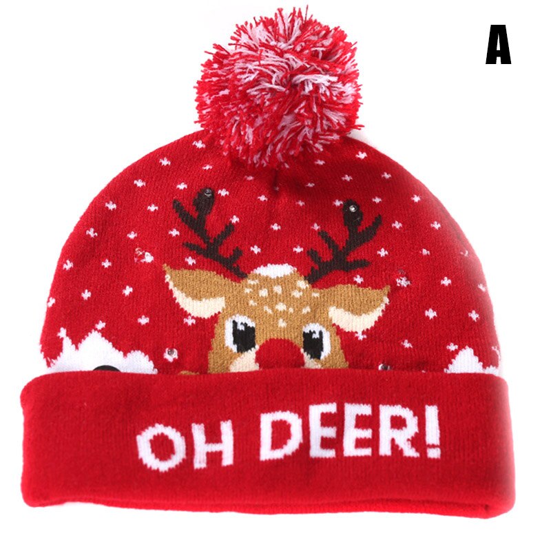 Kerstmis Vrouwen Gebreide Muts Winter Warming Beanie Hoeden Cap Met Bal Voor Meisjes Dames Outdoor X85