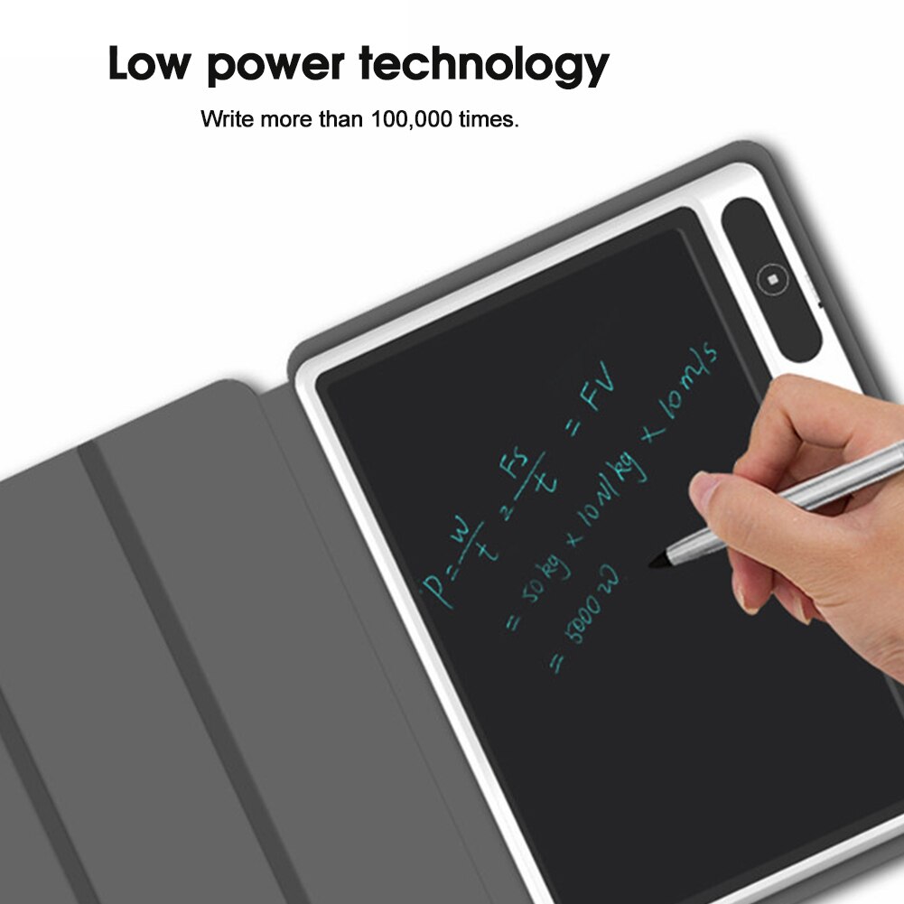 Lcd håndskrivende whiteboard 10 tommer elektronisk notesblok med etui i imiteret læder elektronisk tegning doard til arbejde og studie