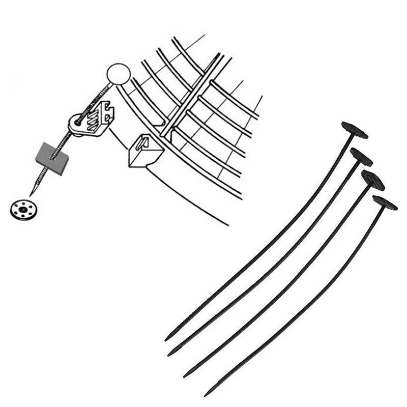 1 Set Universal Fan Mount Kit For Car Vehicle Electric Radiator Fan Mounting Tie Rod Kit Bracket Parts Set Plastic Ties Straps